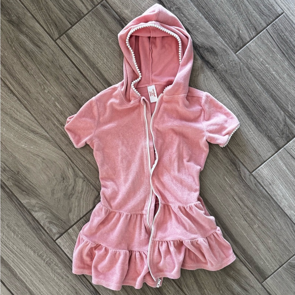 Cat & Jack Dusty Pink Zipper Coverup